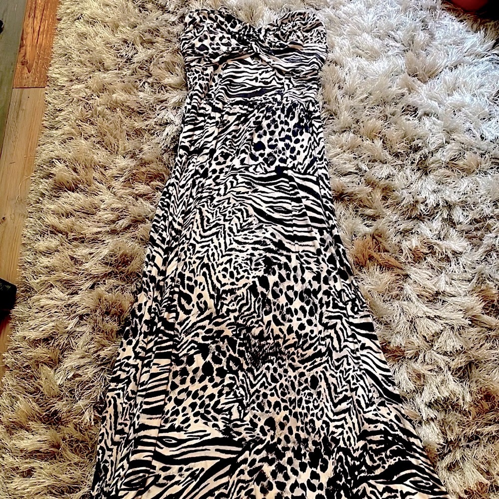 Guess Zebra Maxi Dress